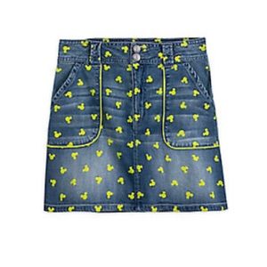 Mickey Mouse Icon Denim Skirt for Juniors